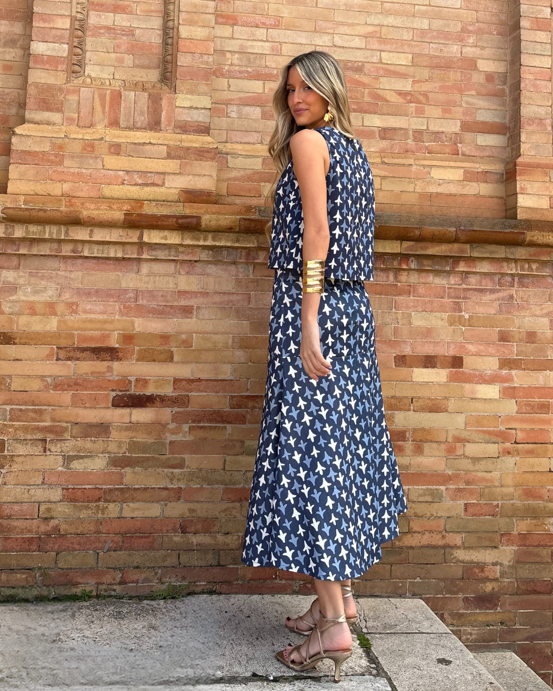 Falda Florencia azul