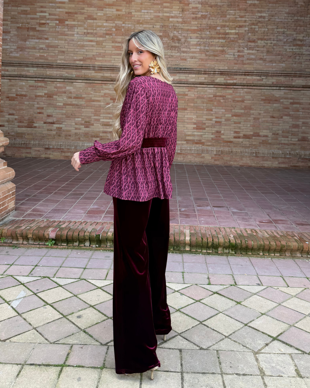 Blusa Maresca granate