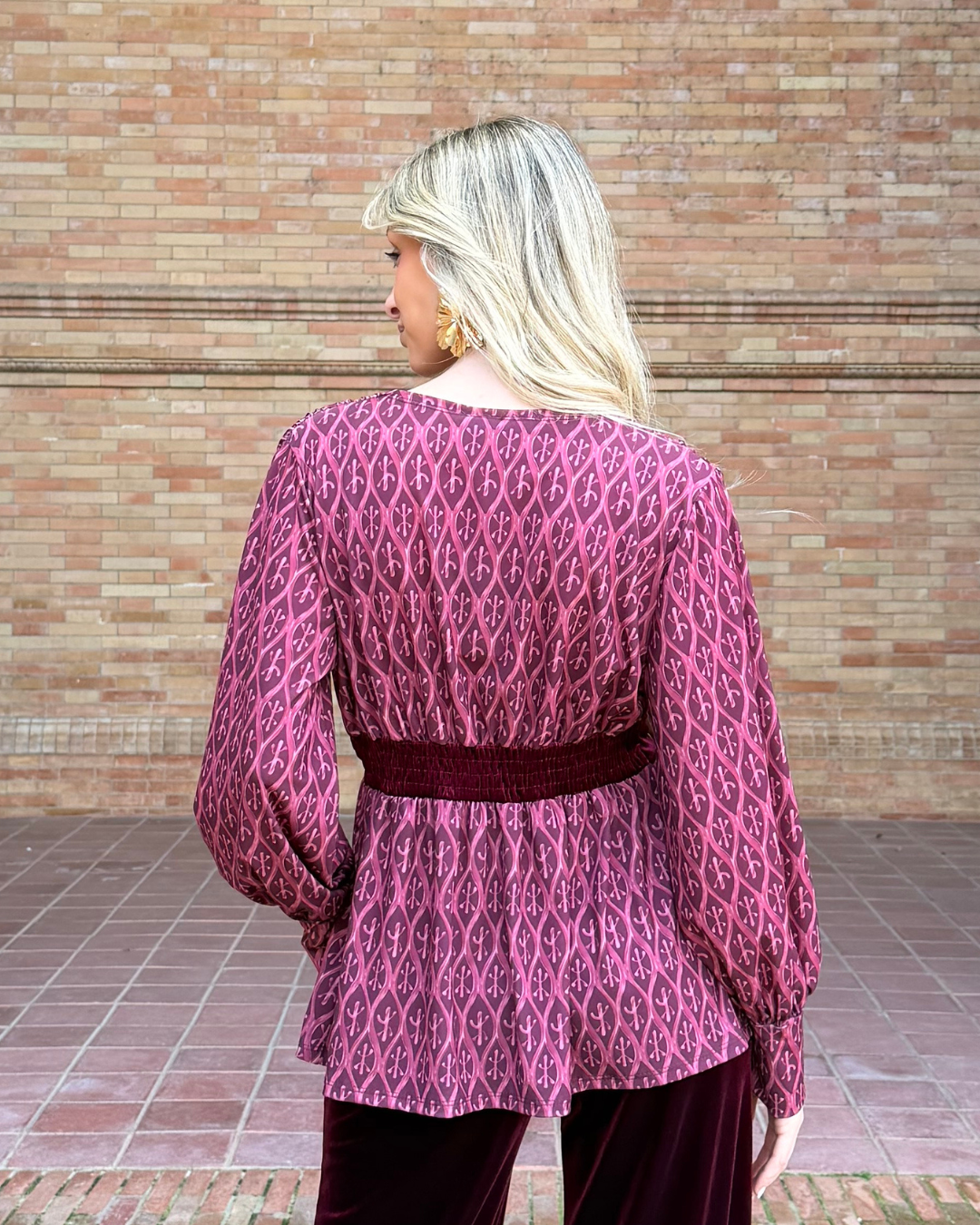 Blusa Maresca granate