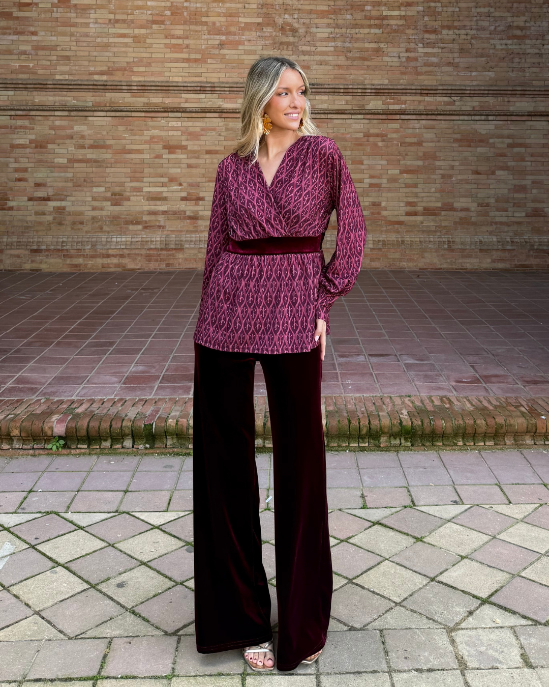 Blusa Maresca granate