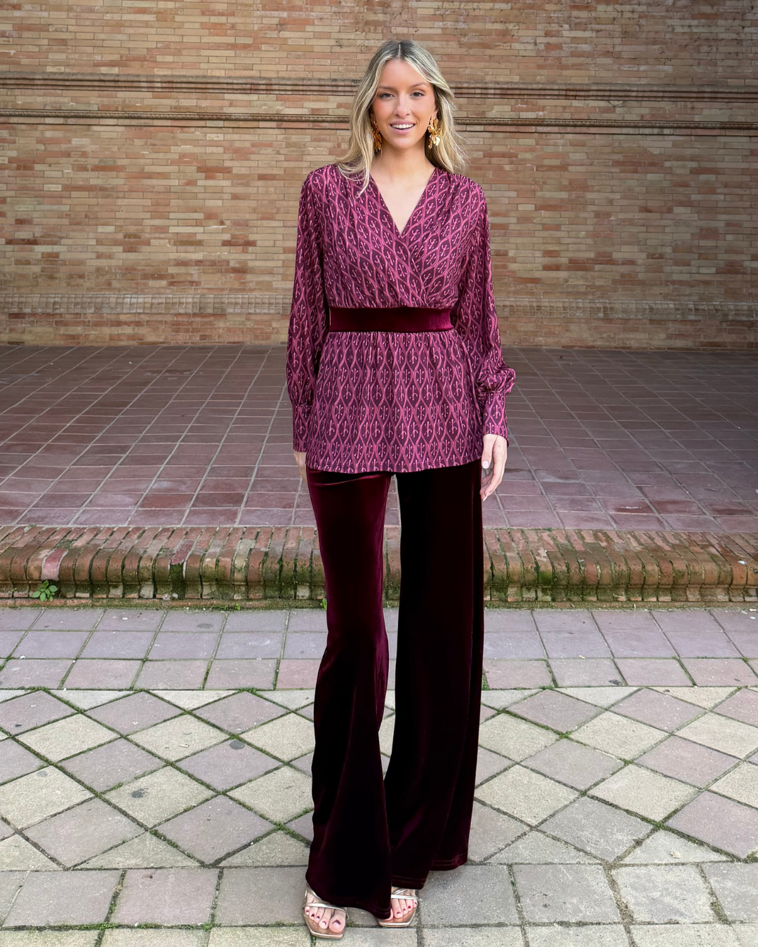 Blusa Maresca granate