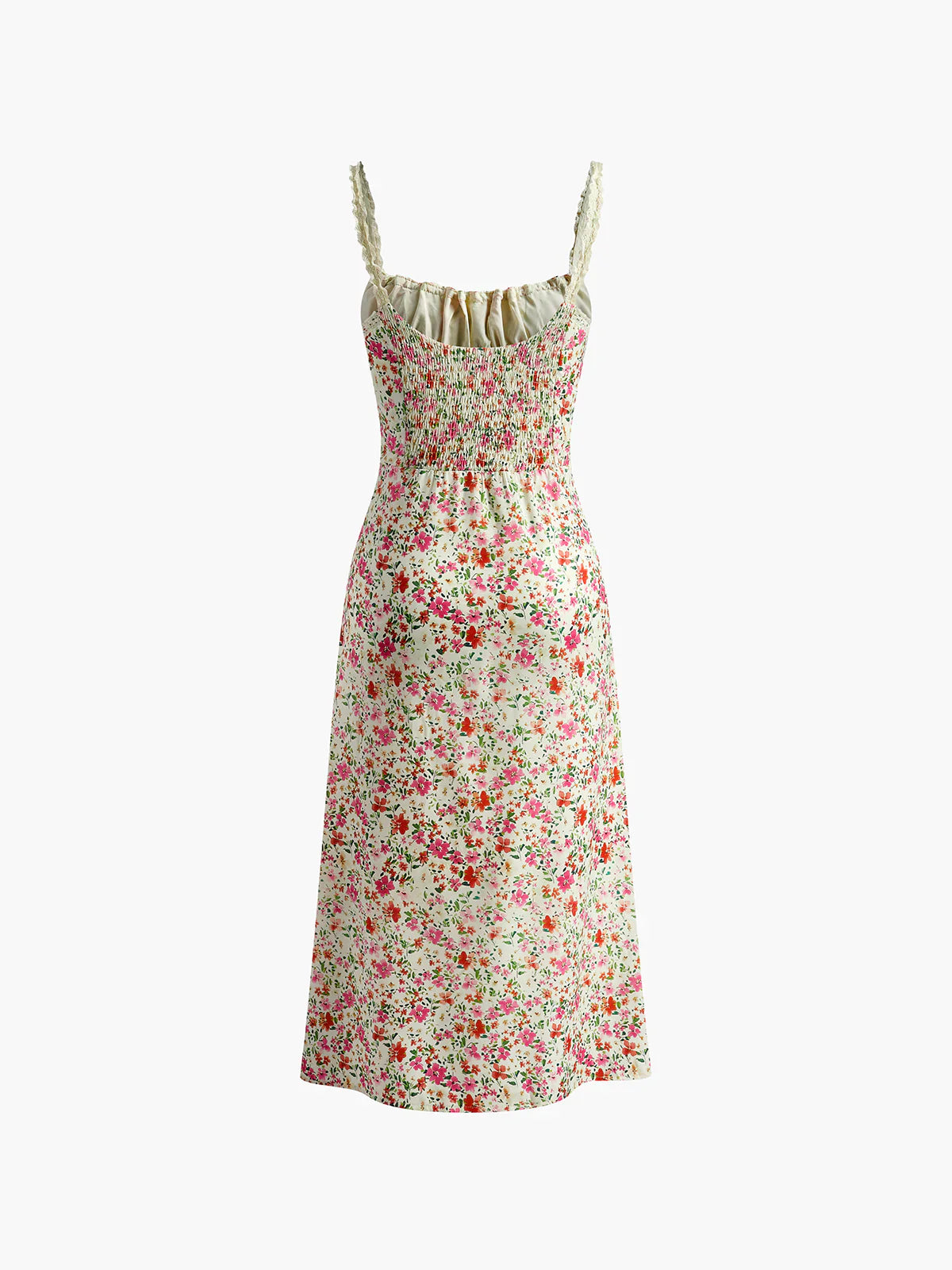 Lolita - Vestido midi de tirantes con estampado floral