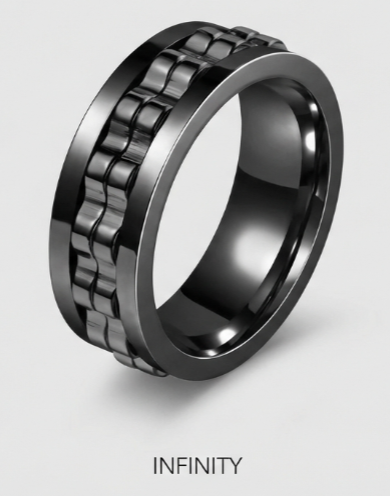 Anillo Onyx/Infinity para hombres