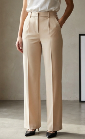 Aitana-Pantalón “Power Fit” – Tiro Alto y Corte Recto.