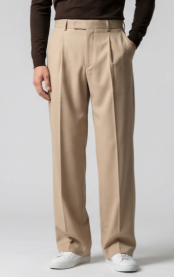 Mario-Pantalón de Vestir Hombre Corte Recto.